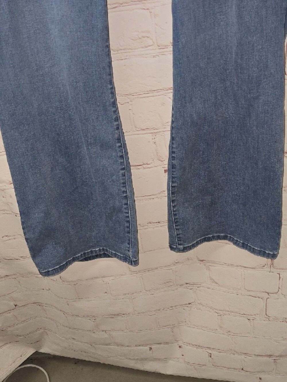 Soft Surroundings Light Blue Wide Leg Jeans - Picture 3 of 12
